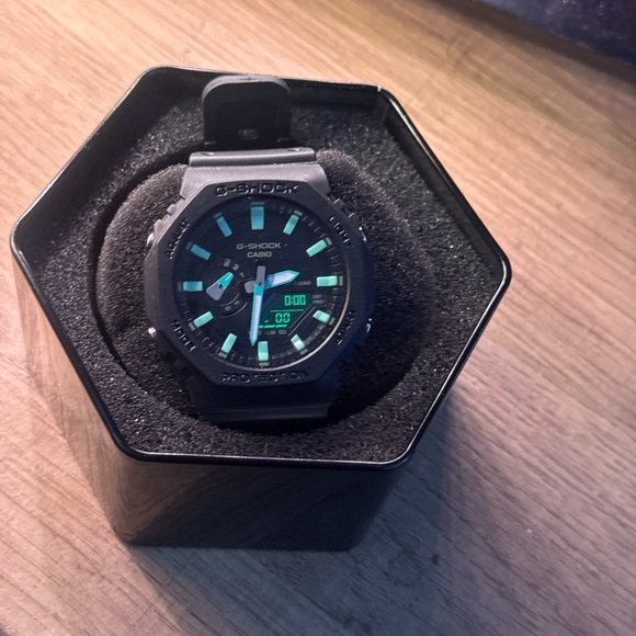 Casio Other - Casio G-Shock Black and Teal Smartwatch